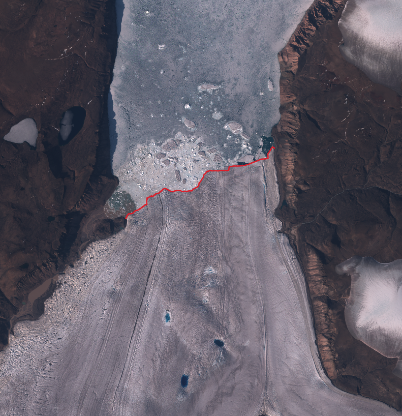 CFL for a glacier in Greenland